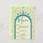 William Morris Floral Art Deco Art Nouveau Informatiekaartje (Voorkant / Achterkant)