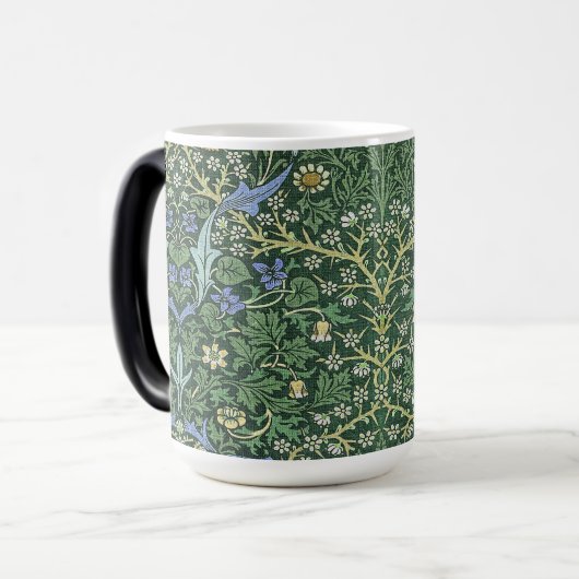 William Morris Floral  Art Design Magische Mok (Voorkant links)