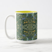 William Morris Floral Art Design Tweekleurige Koffiemok (Links)