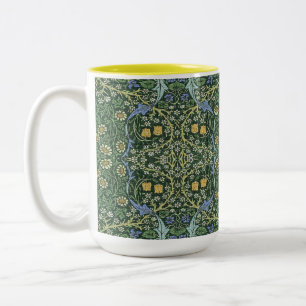 William Morris Floral  Art Design Tweekleurige Koffiemok