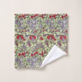 William morris  floral bad handdoek (Wasdoekje)