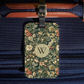 William Morris Floral Bagagelabel