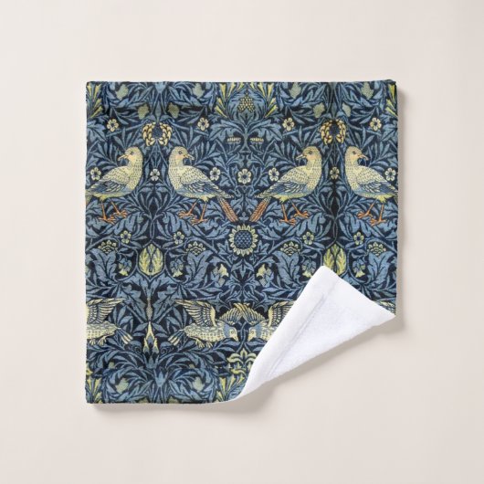 William Morris  Floral Bird Bad Handdoek (Wasdoekje)