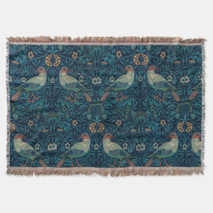 William Morris  Floral Bird Deken
