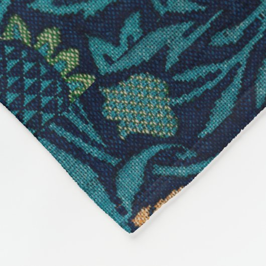 William Morris  Floral Bird Fleece Deken (Hoek)