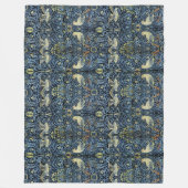 William Morris Floral Bird Fleece Deken (Voorkant)