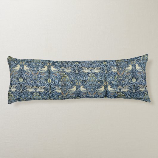 William Morris  Floral Bird Lichaamskussen (Achterkant)