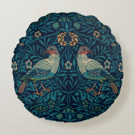 William Morris  Floral Bird Rond Kussen