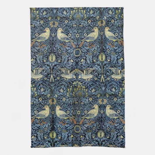 William Morris  Floral Bird Theedoek (Verticaal)