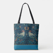 William Morris  Floral Bird Tote Bag (Achterkant)