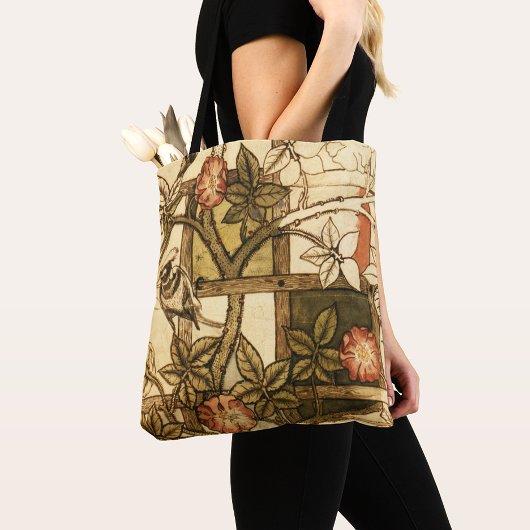 William Morris Floral Bird Trellis Schoudertas Tote Bag
