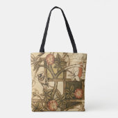 William Morris Floral Bird Trellis Schoudertas Tote Bag (Achterkant)
