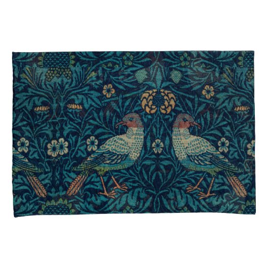 William Morris  Floral Birds Kussensloop (Voorkant-Rechts)