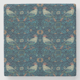 William Morris  Floral Birds Stenen Onderzetter