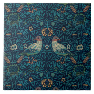 William Morris  Floral Birds Tegeltje