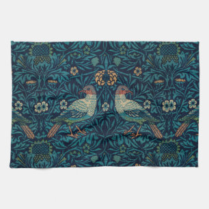 William Morris  Floral Birds Theedoek