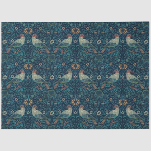William Morris  Floral Birds Tissuepapier (Voorkant)