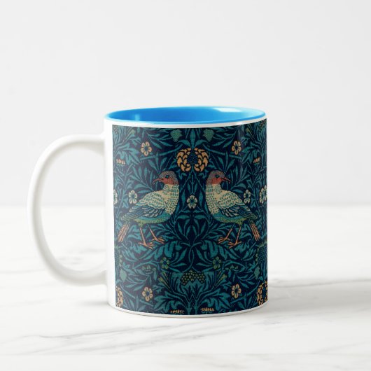 William Morris  Floral Birds Tweekleurige Koffiemok (Links)