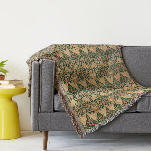 William Morris Floral Blanket Deken
