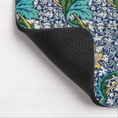 William Morris floral blauw geel Muismat (Hoek)