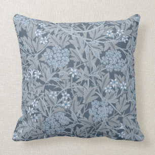 William Morris  Floral Blue Jasmine Kussen