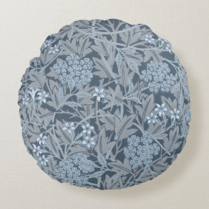 William Morris  Floral Blue Jasmine Rond Kussen