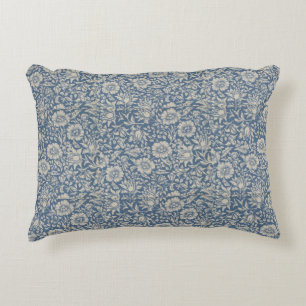 William Morris  Floral Blue Mallow Accent Kussen