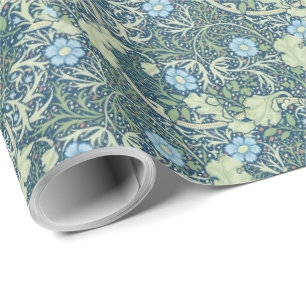 William Morris  Floral Blue Seaweed Cadeaupapier