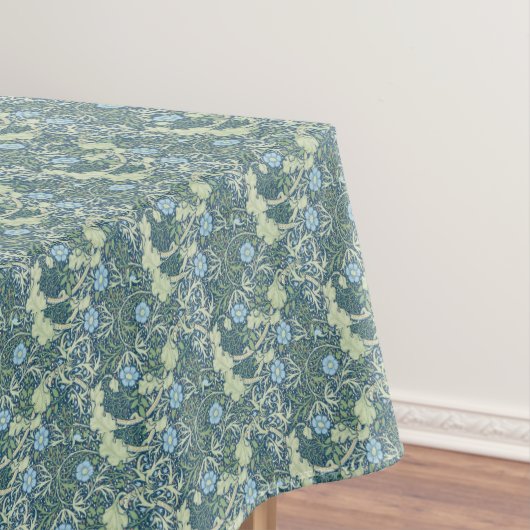 William Morris  Floral Blue Seaweed Tafelkleed (Voorbeeld)