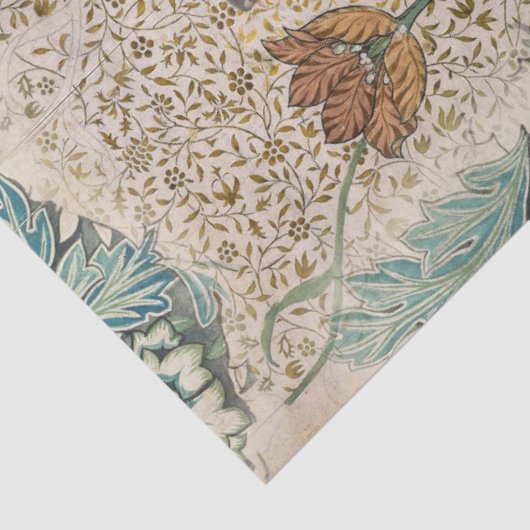 William Morris Floral Butterfly Garden Decoupage Tissuepapier (Detail)