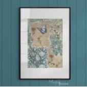 William Morris Floral Butterfly Garden Decoupage Tissuepapier