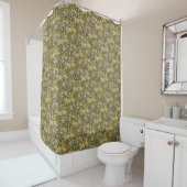 William Morris Floral Cherwell Pattern Douchegordijn (In situ)