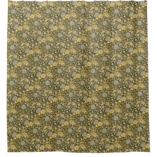 William Morris Floral Cherwell Pattern Douchegordijn (Voorkant)