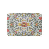 William Morris Floral Circle Flower Illustration Badmat (Voorkant)