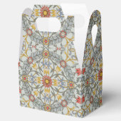 William Morris Floral Circle Flower Illustration Bedankdoosjes (Geopend)