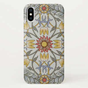 William Morris Floral Circle Flower Illustration Case-Mate iPhone Case