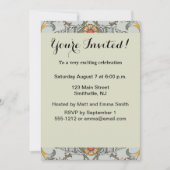 William Morris Floral Circle Flower Illustration Kaart (Voorkant)