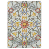 William Morris Floral Circle Flower Illustration Klembord (Achterkant)