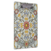 William Morris Floral Circle Flower Illustration Klembord (Rechts)