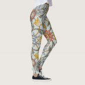 William Morris Floral Circle Flower Illustration Leggings (Rechts)