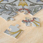 William Morris Floral Circle Flower Illustration Legpuzzel (Zijkant)