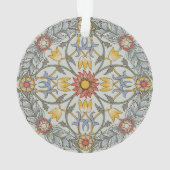 William Morris Floral Circle Flower Illustration Ornament (achterkant)