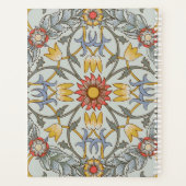 William Morris Floral Circle Flower Illustration Planner (Achterkant)