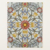 William Morris Floral Circle Flower Illustration Planner (Voorkant)