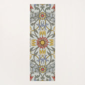 William Morris Floral Circle Flower Illustration Yogamat (Achterkant)