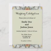 William Morris Floral Circle Illustratie bloem Kaart (Voorkant)