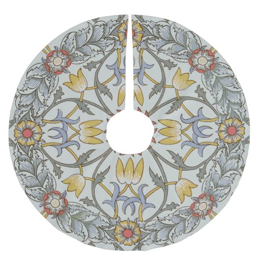 William Morris Floral Circle Illustratie bloem Kerstboom Rok (Voorkant)
