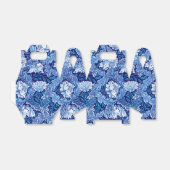 William Morris Floral, Cobalt Blue en White Bedankdoosjes (Uitgevouwen)
