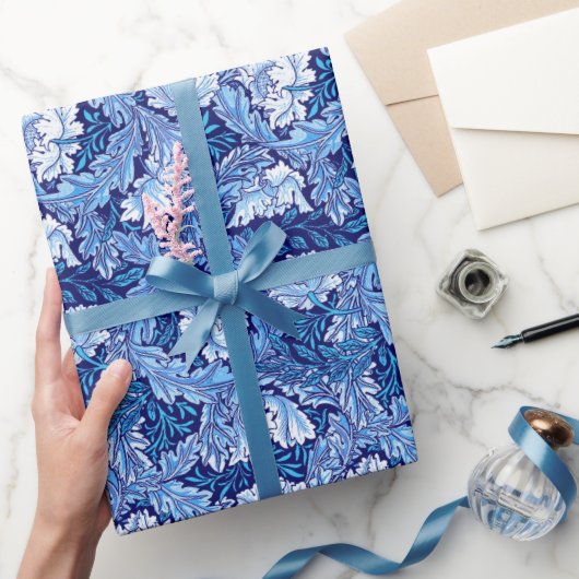 William Morris Floral, Cobalt Blue en White Cadeaupapier (Geschenken)