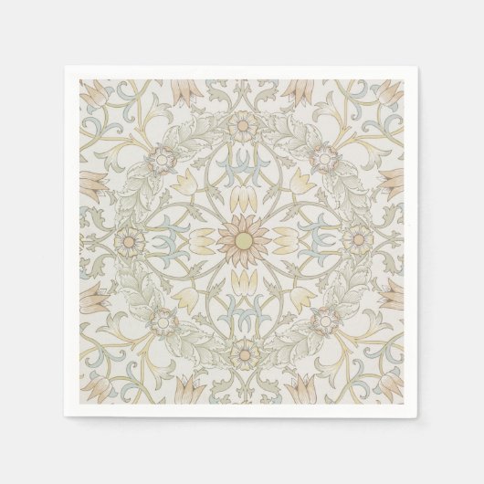 William Morris Floral Cocktail Napkins Servet (Voorkant)